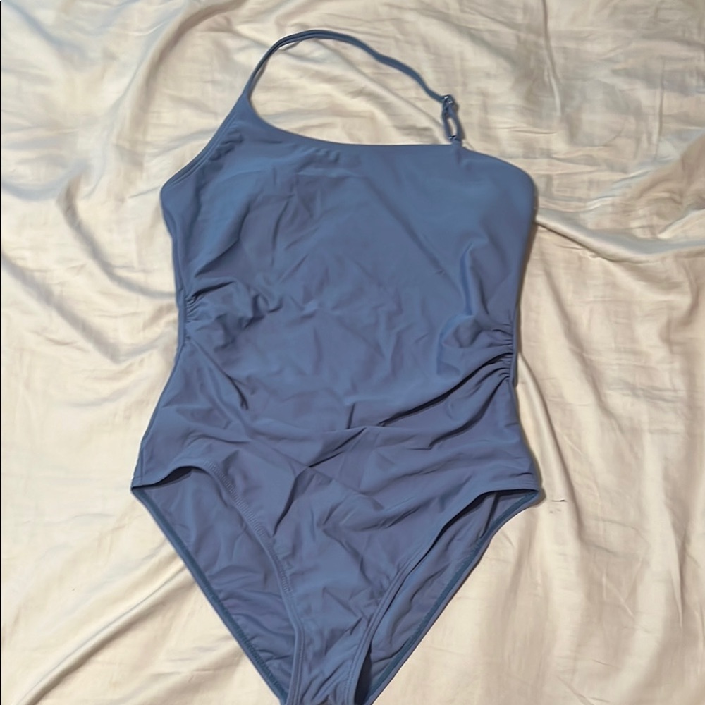 Blue One-Piece Swimwear for Effortless Elegance